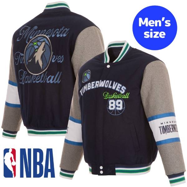 11834 NBA ミネソタ・ティンバーウルブズ スタジャン ブルゾン
