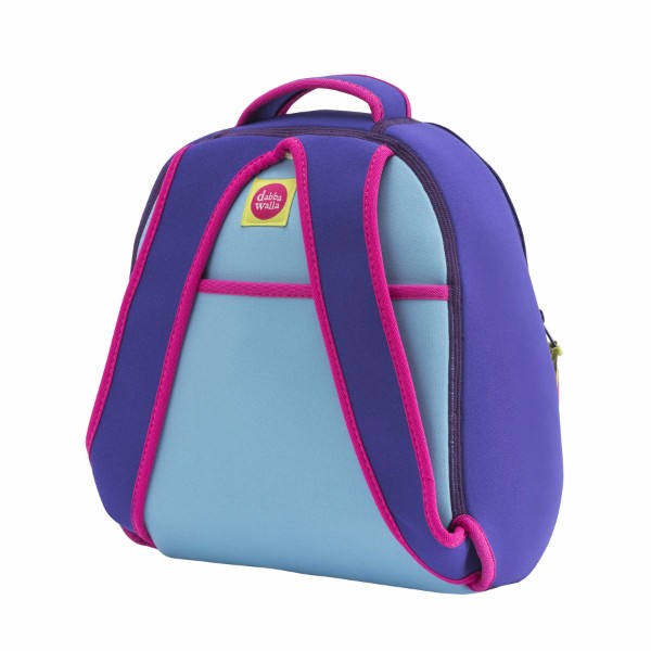 Purple Flower Backpack Rucksack Going To Kindergarten Attending School Bag Lunch Excursion For The Child Of ダバワラ Dabbawalla Woman