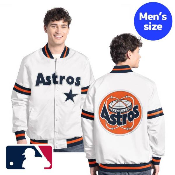 【送料無料】 MLB公式 メジャーリーグオフィシャル メンズ スタジャン バーシティジャケット アウター Starter スターター ヒューストン・アストロズ Houston Astros Starter Cooperstown Scout Full-Snap Varsity Jacket