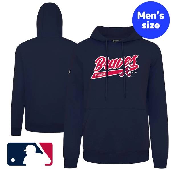 【送料無料】 MLB公式 メジャーリーグオフィシャル メンズ パーカー トレーナー 長袖トップス Levelwear レベルウェア アトランタ・ブレーブス Atlanta Braves Podium Fleece Pullover Hoodie