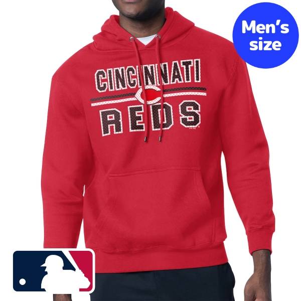 【送料無料】 MLB公式 メジャーリーグオフィシャル メンズ パーカー トレーナー 長袖トップス Starter スターター シンシナティ・レッズ Cincinnati Reds Team Mesh Print Graphic Pullover Hoodie