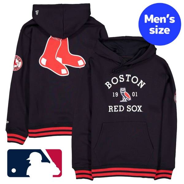 【送料無料】 MLB公式 正規品 メジャーリーグオフィシャル メンズ パーカー 長袖トップス フーディー ニューエラ OVO October's Very Own オーヴィオー ボストン・レッドソックス Boston Red Sox OVO x New Era Heavyweight Fleece Hoodie
