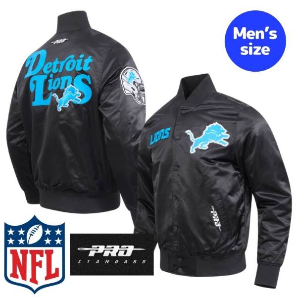 【送料無料】 NFL公式 正規品 メンズ アウター スタジャン ナイロンジャケット プロスタンダード Pro Standard デトロイト・ライオンズ DETROIT LIONS SOUVENIR SATIN JACKET