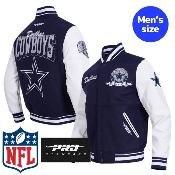 【送料無料】 NFL公式 正規品 メンズ アウター スタジャン バーシティジャケット プロスタンダード Pro Standard ダラス・カウボーイズ DALLAS COWBOYS TEAM BADGE RIB WOOL VARSITY JACKET 44,616円