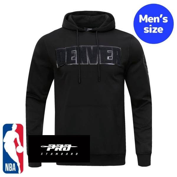 【送料無料】 NBA公式 正規品 メンズ パーカー トレーナー 長袖トップス フーディー プロスタンダード Pro Standard デンバー・ナゲッツ 二コラ・ヨキッチ DENVER NUGGETS TRIPLE BLACK MEN'S PULLOVER HOODIE