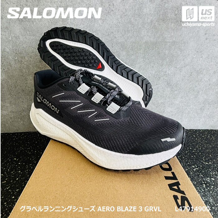 （国内正規品） サロモン 【 SALOMON 】 メンズ グラベルランニングシューズ AERO BLAZE 3 GRVL 2026年継続MODEL 【 L47914900 ランニング ハイキング グラベルラン アウトドア 山 男性 ブラック 】【翌日配達対象】【メール便不可】[自社倉庫]｜ＵＳ-ＮＥＸＴ