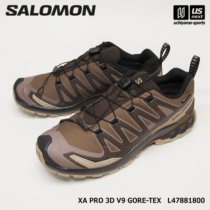 （国内正規品） サロモン 【 SALOMON 】 メンズ トレイルランニングシューズ XA PRO 3D V9 GORE-TEX 2026年継続MODEL 【 L47881800 ゴアテックス ランニング ハイキング トレイルラン アウトドア 山 ブラウン 】【翌日配達対象】【メール便不可】[自社倉庫]｜ＵＳ-ＮＥＸＴ