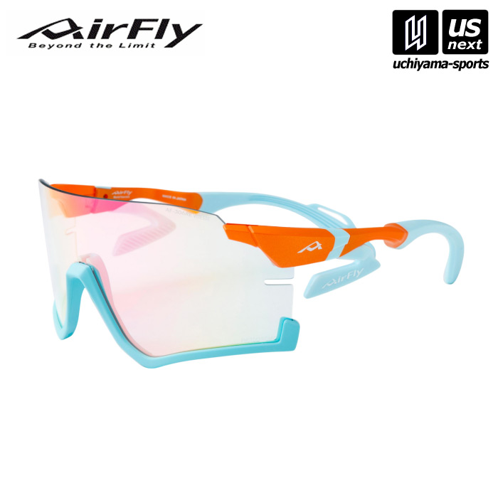 【新生活応援100円クーポン】ジゴスペック 【 ZYGOSPEC 】 サングラス AirFly エアフライ VITESSE AF-306 C-4RE オレンジマット 調光レンズ 【 スポーツサングラス 鼻パッドなし サイドパッド 陸上 ランニング 自転車 アウトドア 】 【メール便不可】[取り寄せ][自社倉庫]