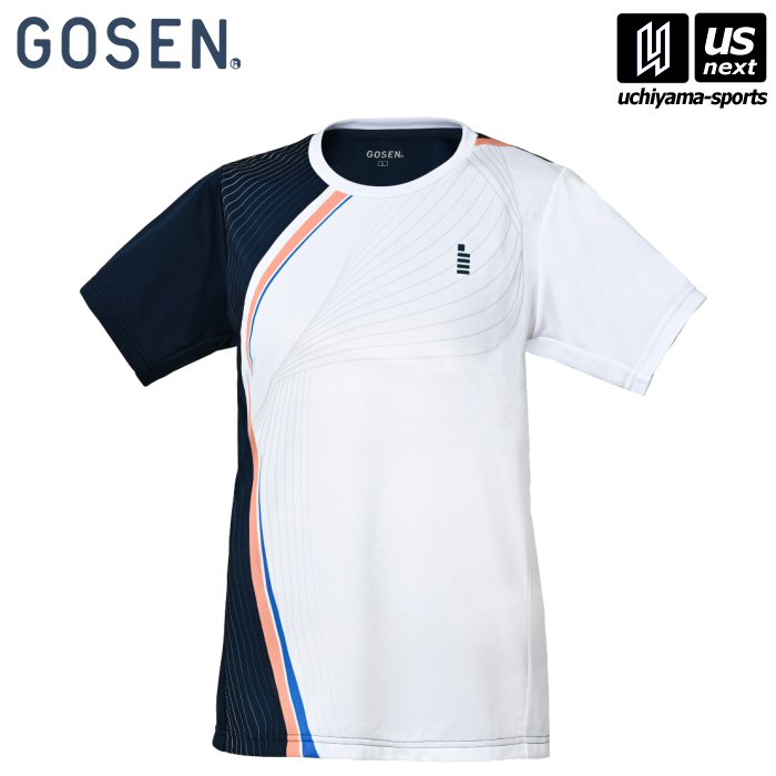 【新生活応援100円クーポン】ゴーセン【 GOSEN 】レディース ゲームシャツ ホワイト【T2523 テニス バドミントン 公式 試合】 [M便 1/1][取り寄せ][自社倉庫]