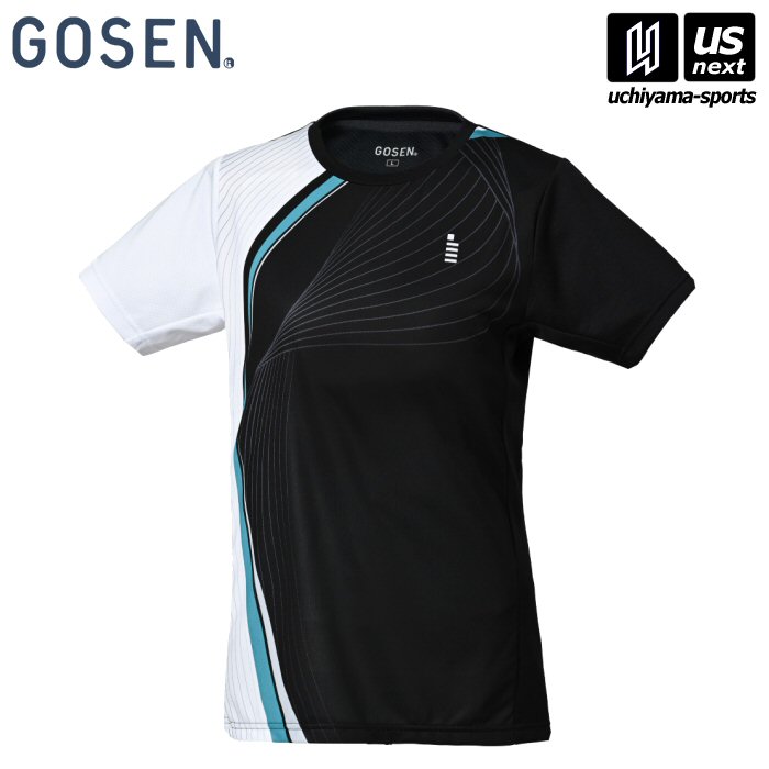 【新生活応援100円クーポン】ゴーセン【 GOSEN 】レディース ゲームシャツ ブラック【T2523 テニス バドミントン 公式 試合】 [M便 1/1][取り寄せ][自社倉庫]