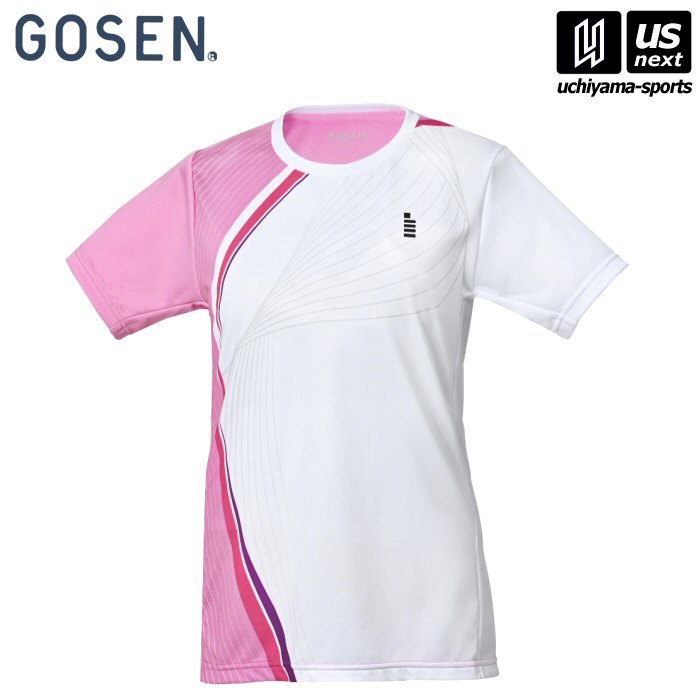 【新生活応援100円クーポン】ゴーセン【 GOSEN 】レディース ゲームシャツ ピンク【T2523 テニス バドミントン 公式 試合】 [M便 1/1][取り寄せ][自社倉庫]