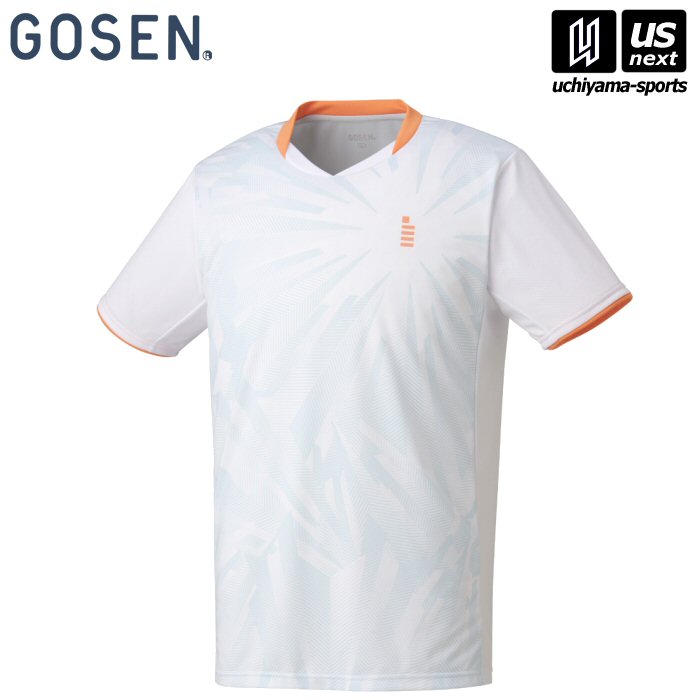 【新生活応援100円クーポン】ゴーセン【 GOSEN 】ユニ ゲームシャツ ホワイト【T2552 テニス バドミントン 公式 試合】 [M便 1/1][取り寄せ][自社倉庫]