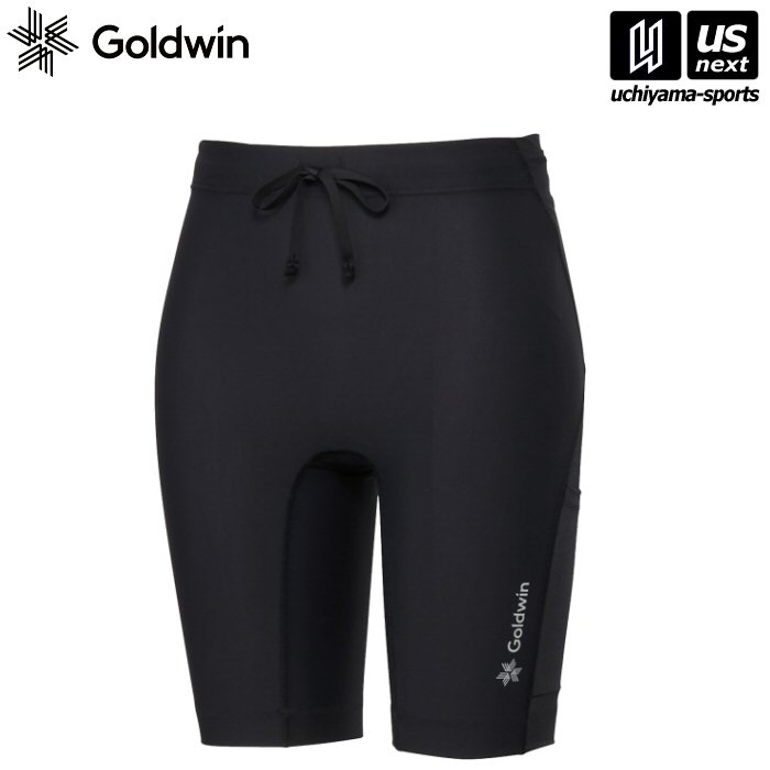 ゴールドウィン／シースリーフィット【 Goldwin／C3fit 】 レディース インパクトエアーカーゴハーフタイツ BK ブラック【 GCW15152 ハーフタイツ タイツ インナー スパッツ アンダーウエア 】 【メール便不可】[取り寄せ][自社倉庫]