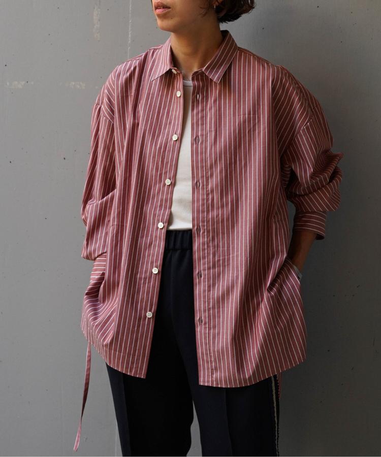 【B'2nd】Toironier(トワロニエ ) ストライプギャザーシャツ レディース 長袖シャツ ロングスリーブ ブラウス 女性|US ONLINE 店