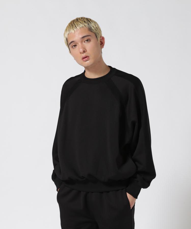 ☆SALE|REMI RELIEF(レミレリーフ) Ny/Cジャージクルー メンズ トップス 黒 ブラック 無地 シンプル カジュアル ストリートファッション Tシャツ 長袖 メンズ 男性|US ONLINE 店