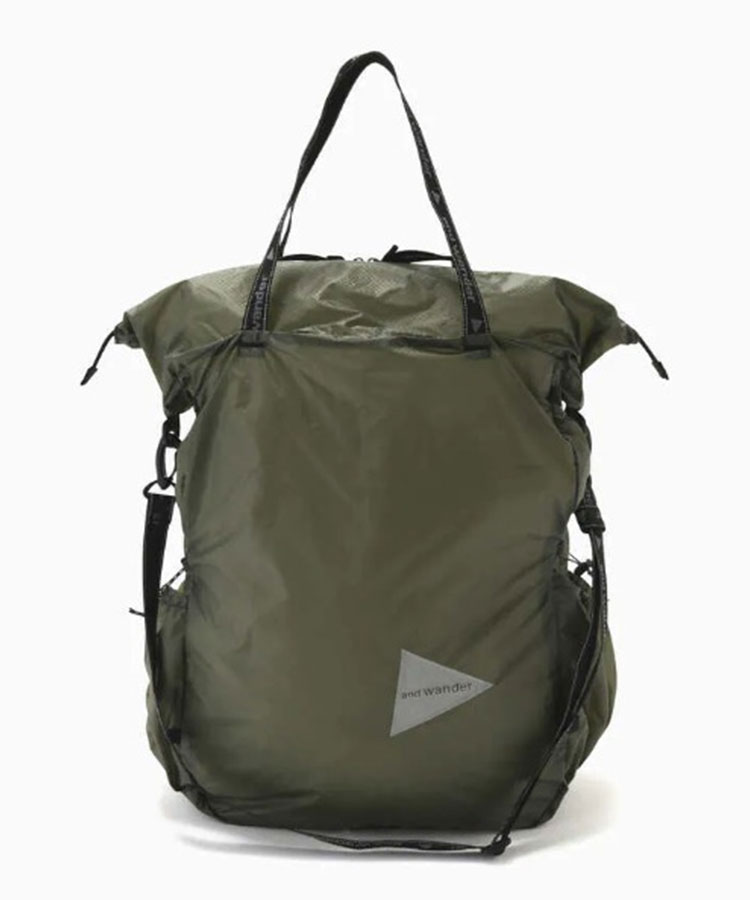 【BEAVER】and wander/アンドワンダー　sil tote bag　シルトートバッグ 国内正規品 ショルダーバッグ waterproof_beaver｜US ONLINE 店