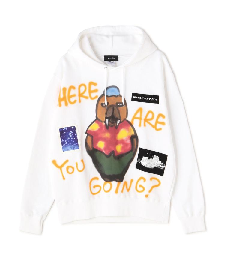 【RoyalFlash】guernika/ゲルニカ/SHINICHIRO INUI&times;ODDTAXI/PAINT PARKA1 パーカー スウェット オッドタクシー コラボ 乾シンイチロウ 正規品 メンズ レディース ユニセックス｜US ONLINE 店