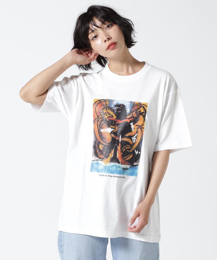 【RoyalFlash】Guernika×Godzilla/ゲルニカ/GODZILLA VS. KING GHIDORAH コラボ ゴジラVSキングギドラ Tシャツ画像