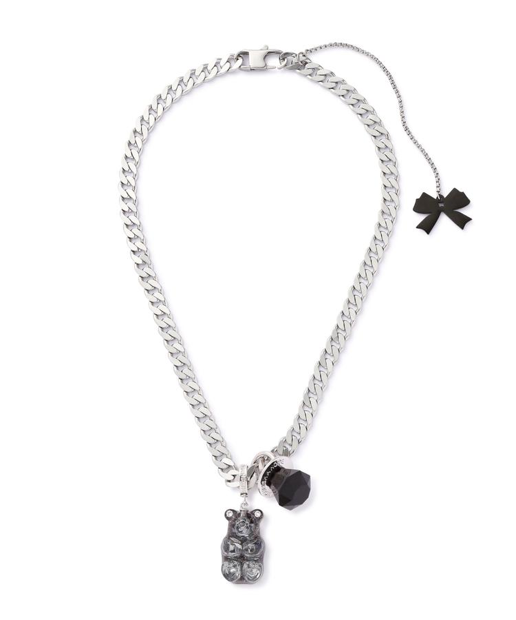 【LHP】MIKSHIMAI/ミクシマイ/CHARMING CANDY NECKLACE ネックレス ペンダント キャンディモチーフ ベアモチーフ ボールドチェーン スワロフスキークリスタル レジンパール ハンドメイド 重ね付け推奨 韓国発 ブラック ホワイト 黒 白 メンズ レディース 国内正規品｜US ONLINE 店 47,520円