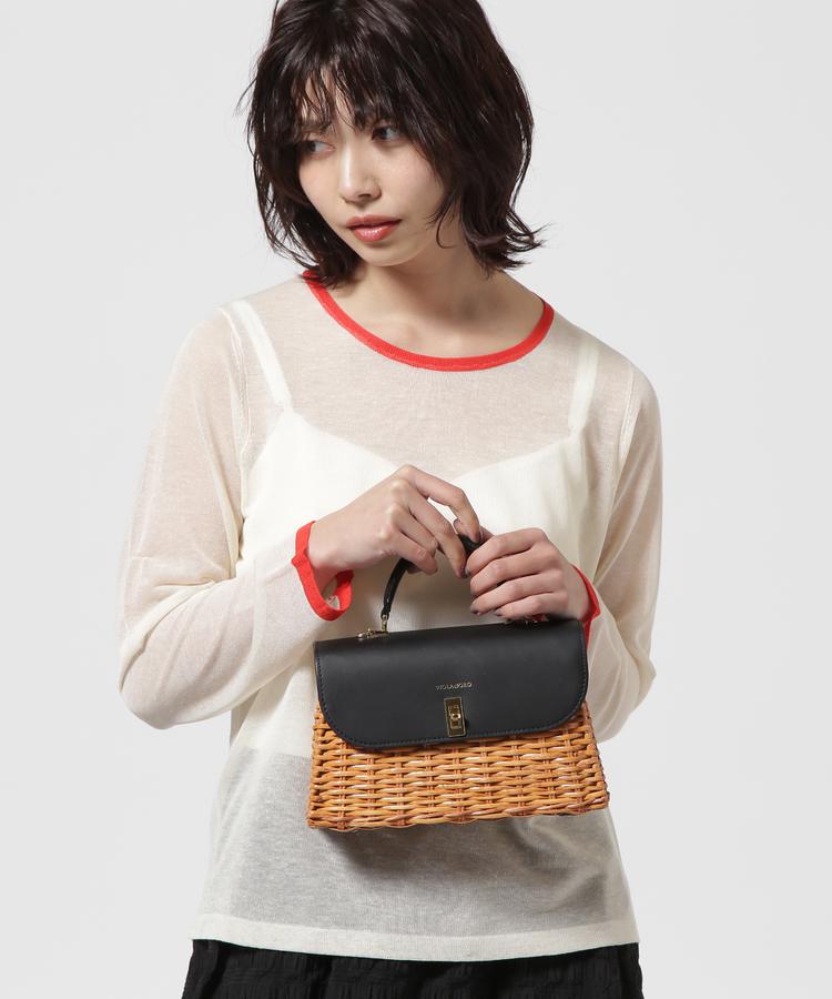 ヴィオラドーロ　スプリットラタン　ターンロック　2WAY トップハンドルバッグ 楽天市場】VIOLAd'ORO (ヴィオラドーロ) スプリットラタン 2WAYトップ