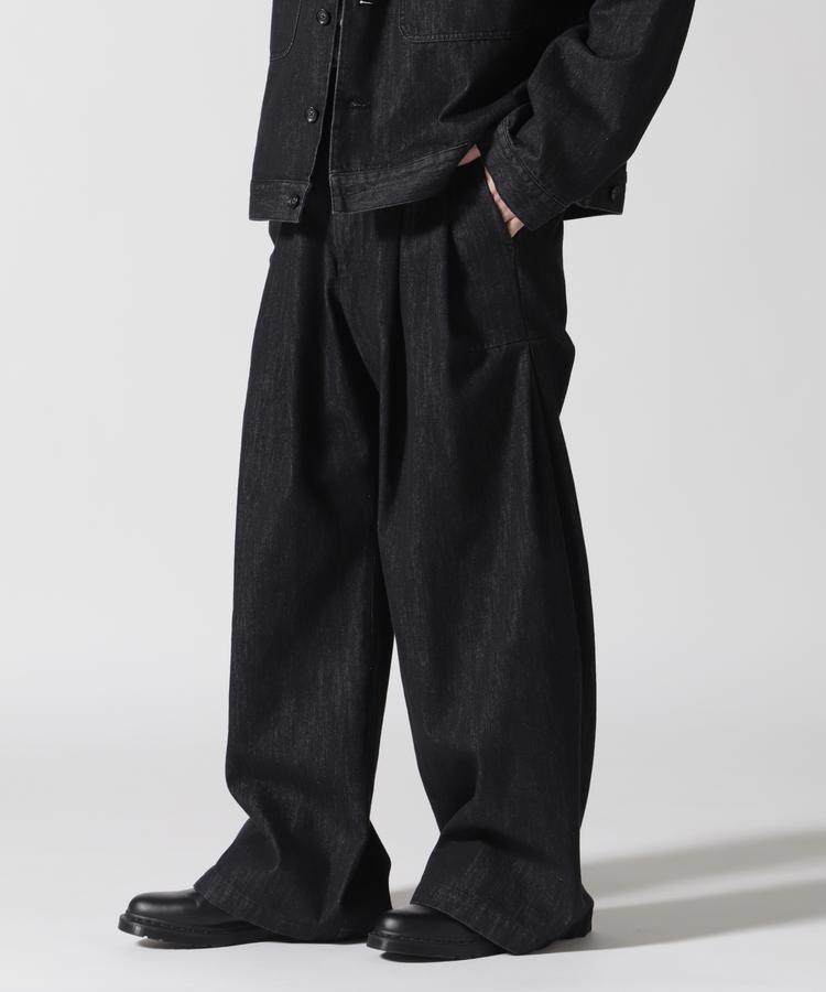 【GARDEN】Toironier/トワロニエ/Denim 2Tuck Side Tuck Pants｜US ONLINE 店