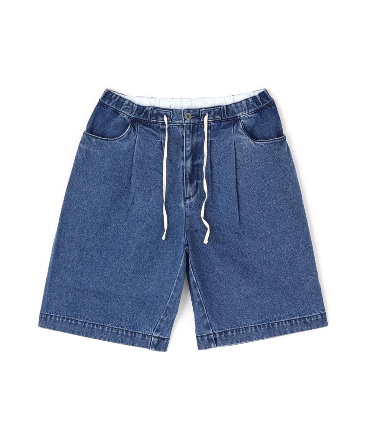★SALE【BEAVER】B omnivore/ビーオムニボー　DENIM WIDE SHORTS デニムワイドショーツ ※セール/アウトレット品につき交換 返品不可