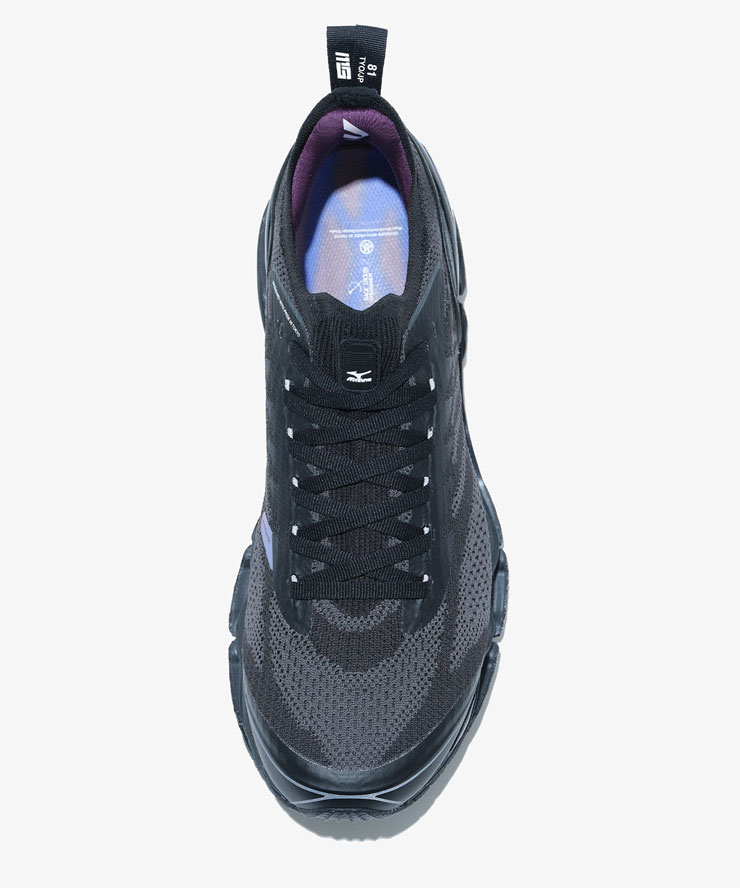 【LHP】mizuno&times;MAGIC STICK&times;mita sneakers/WAVE PROCHECY LS MAGIC STICK MITA スニーカー ミズノ マジックスティック ミタスニーカーズ トリプルコラボ INFINITY WAVE インフィニティウエーブ ニットテクノロジー リフレクティブ 黒 紫 ブラック パープル 国内正規品｜US ONLINE 店