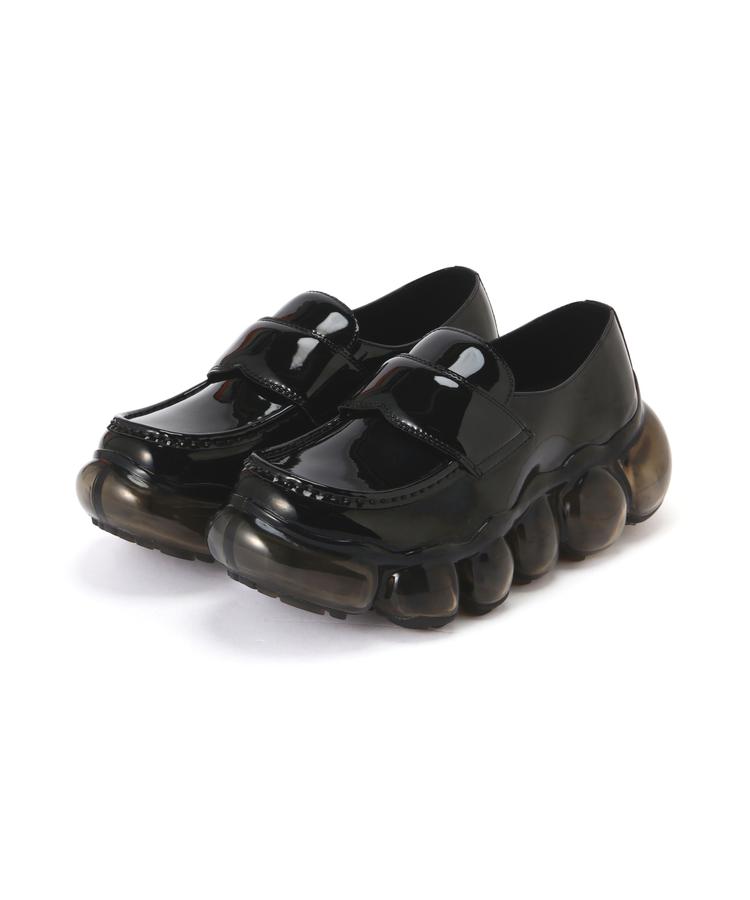 靴 grounds JEWELRY LOAFER ENAMEL BLACK JEWELRY LOAFER ENAMEL BLACK / BLACK (ジュエリー ローファー