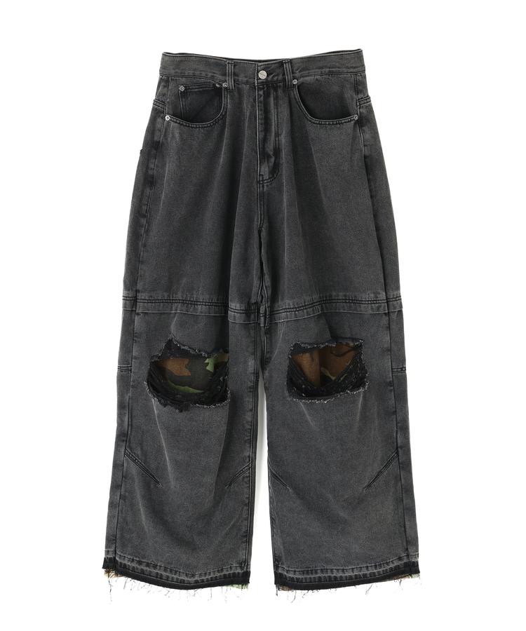 【LHP】NOT4NERD/ノットフォーナード/CAMO PATCHWORK DENIM PANTS｜US ONLINE 店