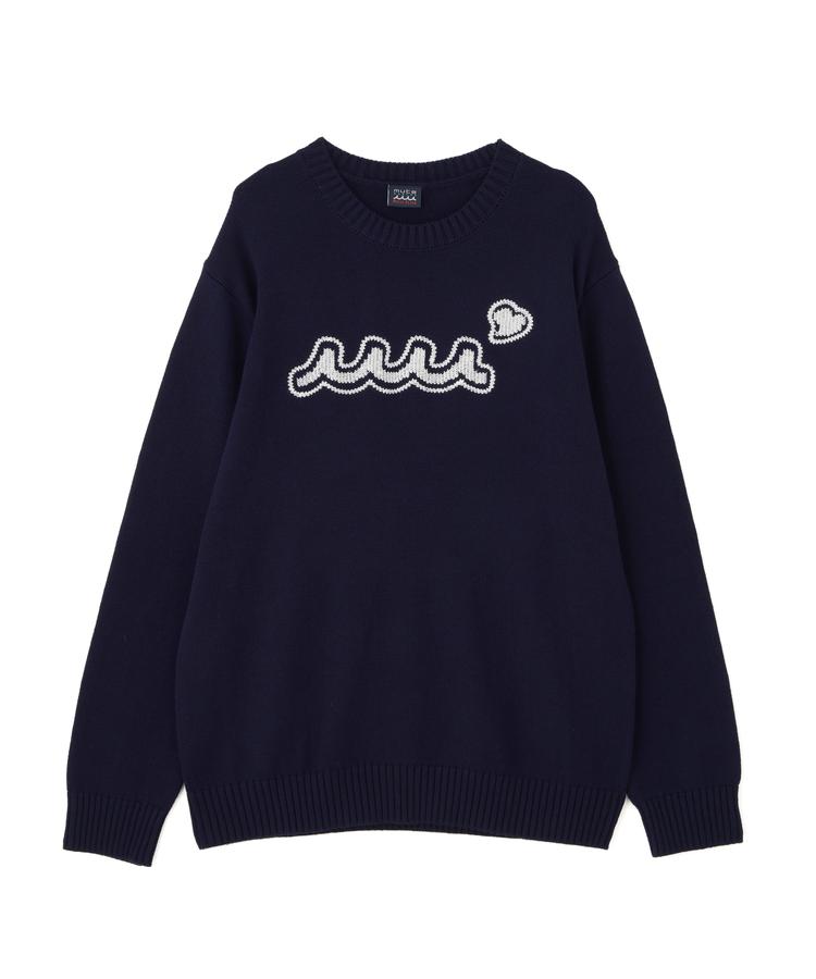【RoyalFlash】muta MARINE/ムータ マリン/別注 WAVE CREW KNIT