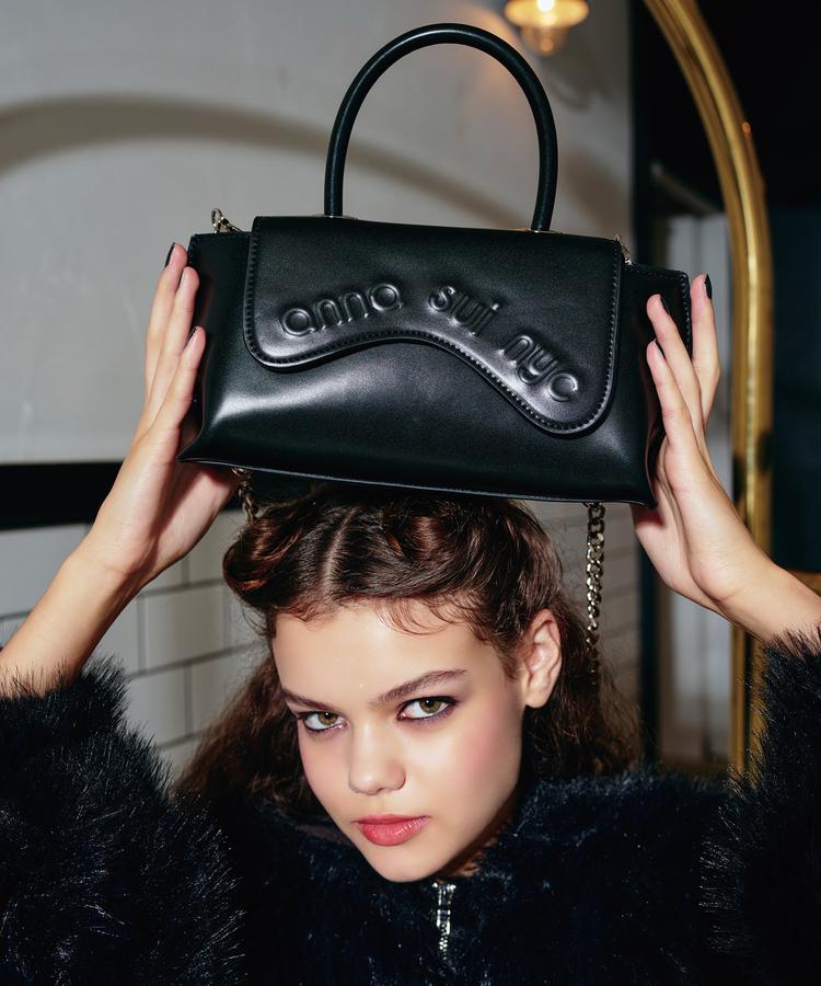【RoyalFlash】ANNA SUI NYC/アナ スイ エヌワイシー/ウェーブハンドバッグ