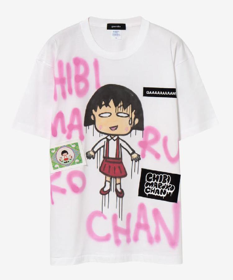 【RoyalFlash】guernika×ちびまる子ちゃん/Drooping Maruko Paint Tshirt