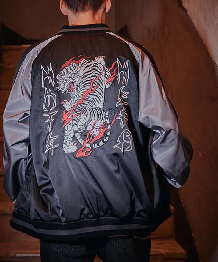 【LHP】NOT4NERD/ノットフォーナード/TIGER SATIN BLOUSON JACKET