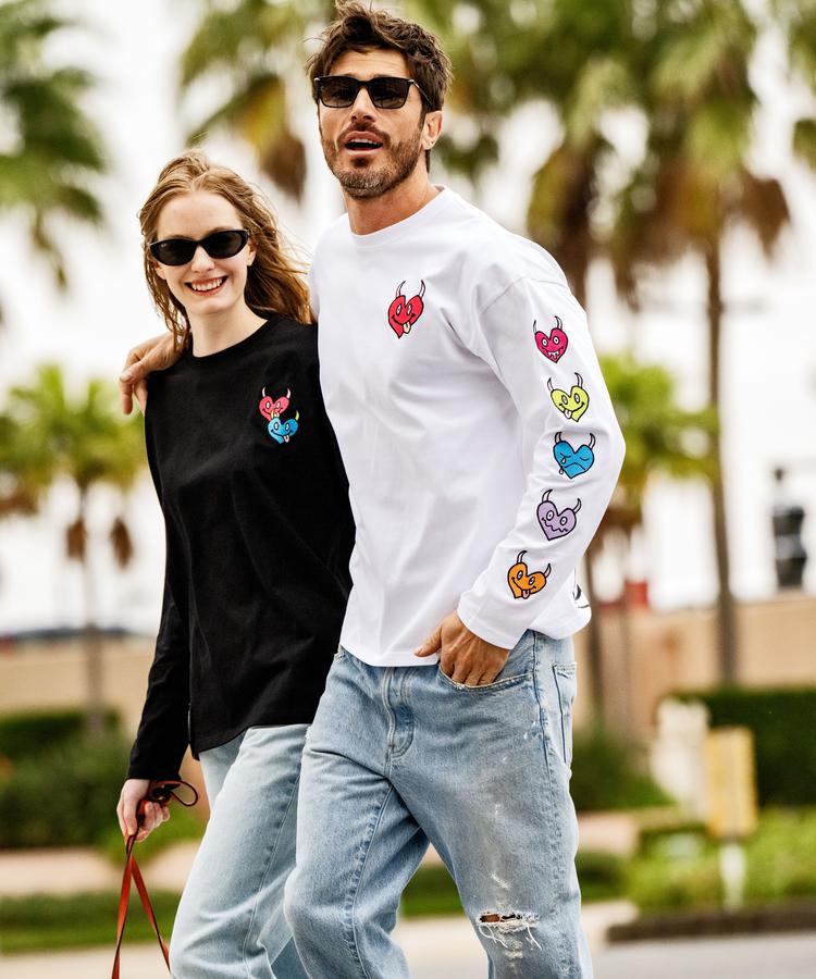【B’2nd】maxsix(マックスシックス）HEART SLEEVES L/S TEE 13,024円