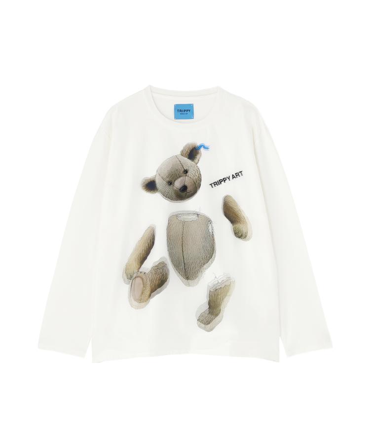 ★SALE 【B&rsquo;2nd】maxsix(マックスシックス）TEDDY BEAR 3D L/S TEE Tシャツ 長袖 メンズ 男性 ※セール/アウトレット品につき交換 返品不可｜US ONLINE 店