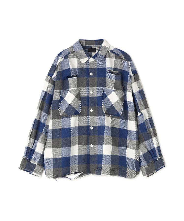 【LHP】DankeSchon/ダンケシェーン/FLANNEL DAMAGE SHIRTS BLOCK