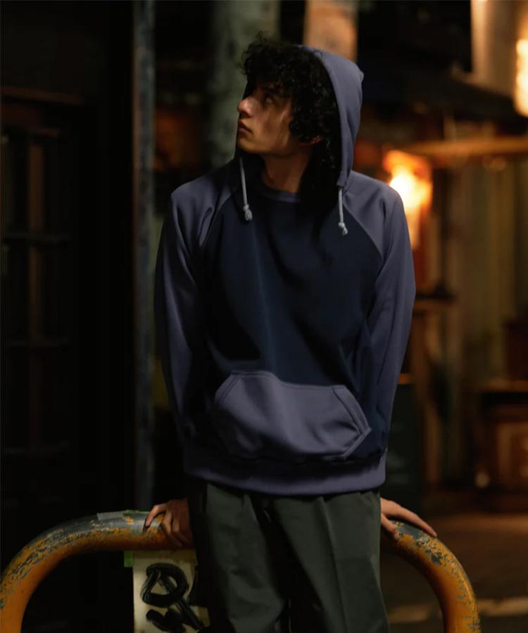 【GARDEN】FOUNDOUR/ファウンダ/W FACE 2 TONE HOODIE