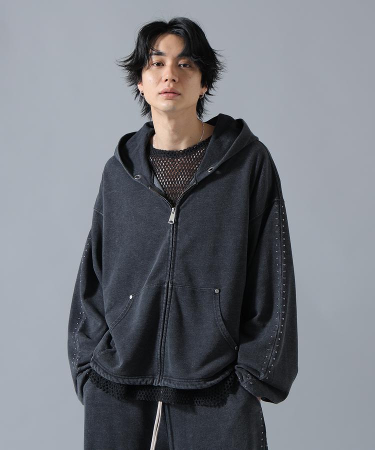 【LHP】【WEB&DEPOT限定】DankeSchon/ダンケシェーン/STUDS SWEAT ZIP HOODIE