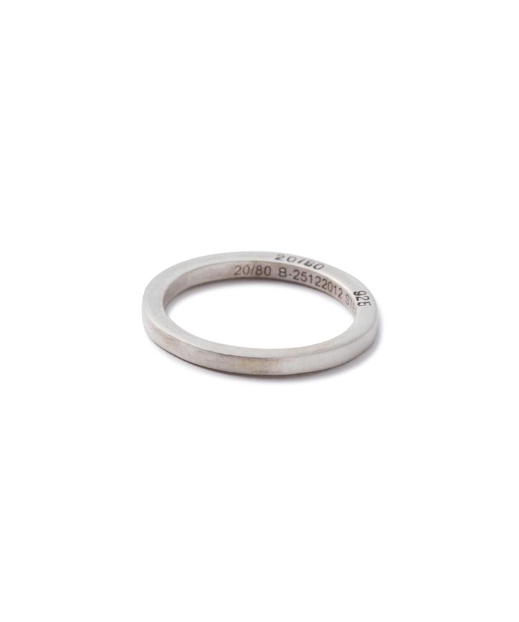 【LHP】【20/80】トゥエンティーエイティー/STERLING SILVER SQUARE RING 1.8mm WIDTH