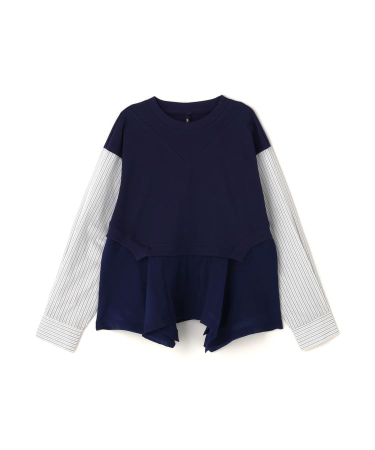 ★SALE 【RoyalFlash】AULA AILA/アウラアイラ/別注ストライプスリーブプルオーバー Tシャツ 長袖 レディース 女性 ※セール/アウトレット品につき交換 返品不可|US ONLINE 店