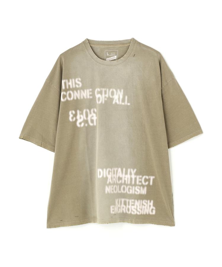 【LHP】DankeSchon/ダンケシェーン/PIGMENT STENCIL S/S TEE