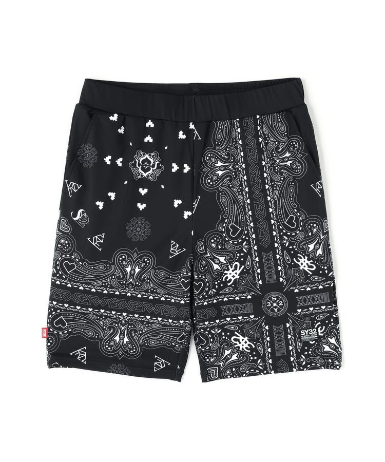 【RoyalFlash】SY32 by SWEET YEARS /エスワイサーティトゥ バイ スィートイヤーズ /RASH GUARD GRAPHIC SHORT PT ショーツ ショートパンツ 短パン ハーフパンツ メンズ 男性｜US ONLINE 店