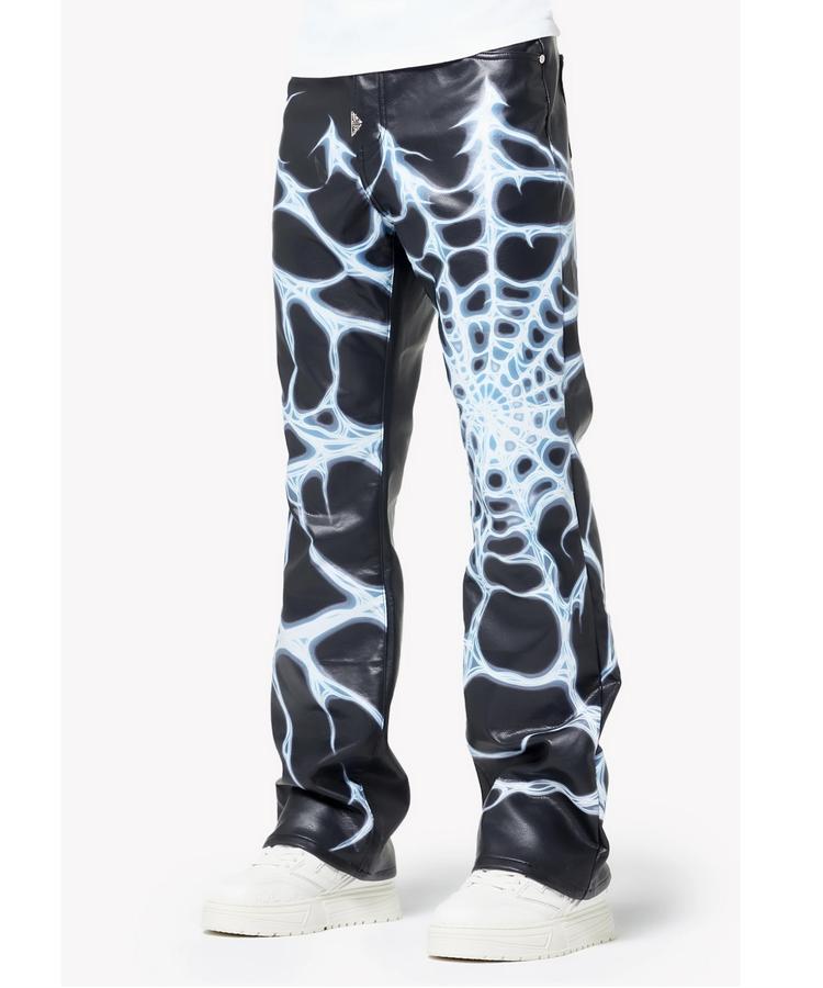 【LHP】GUAPI/グアピ/Chrome Web Leather Pant クローム ウェブ レザー パンツ フェイクレザー ボトムス メンズ 男性 y2k｜US ONLINE 店
