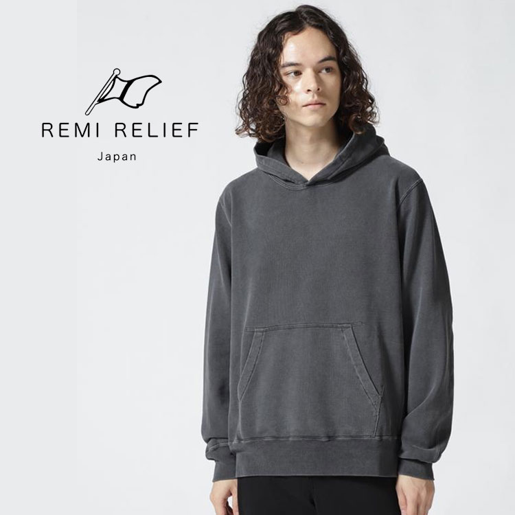 REMI RELIEF コットンオーバーサイズスウェットプルオーバー REMI RELIEF RELIEF（レミレリーフ） スウェットクルー / メンズ
