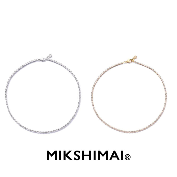 【LHP】MIKSHIMAI/ミクシマイ/CUBIC ZIRCONIA CHAIN 002 NECKLACE/ネックレス 国内正規品