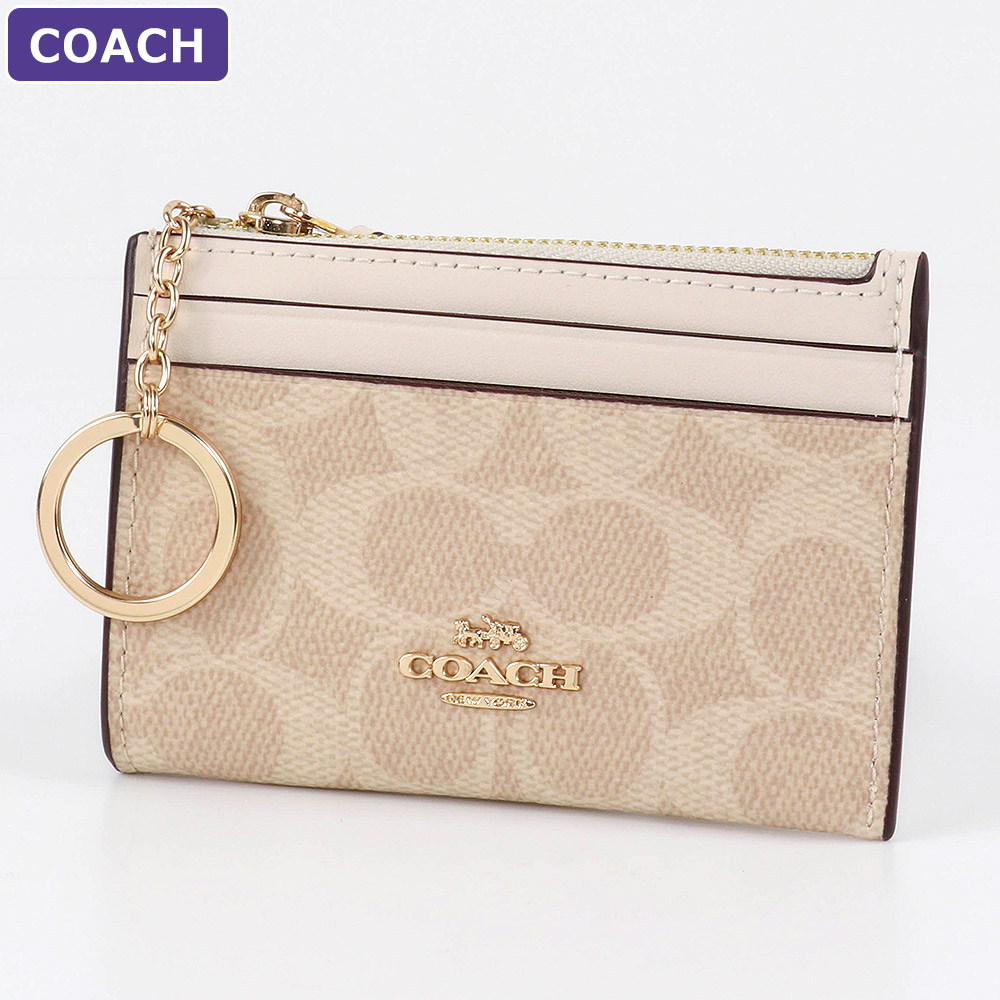 COACH カードケース CI185 コーチ COACH カードケース 名刺入れ キーリング付き