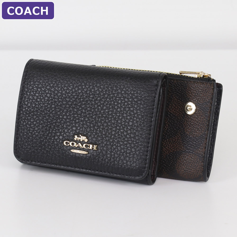 楽天市場】コーチ COACH 財布 三つ折り財布 37968 IMTAU ミニ財布