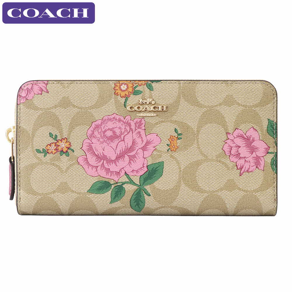 楽天市場 P2倍 最大1000円クーポン コーチ Coach 財布 長財布 2859 Ime7v シグネチャー 花柄 アウトレット レディース ウォレット 新作 ギフト プレゼント 有料ラッピング可能 Us Style