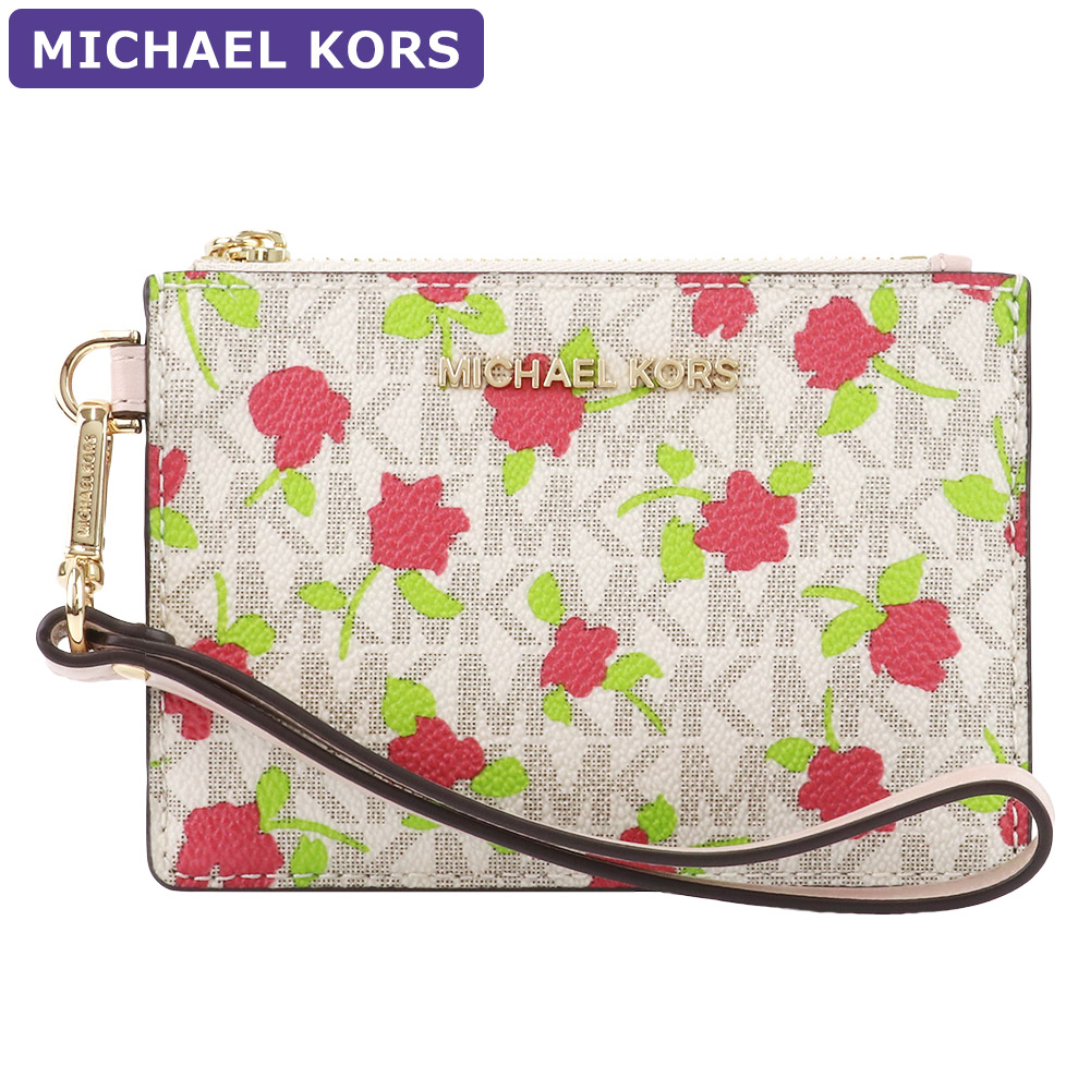 マイケルコース Michael Kors パスケース 34s1gj6p1b Vanillamlti 花柄 キーリング フラグメントケース アウトレット レディース 小物 有料ラッピング可 Runawayapricot Com