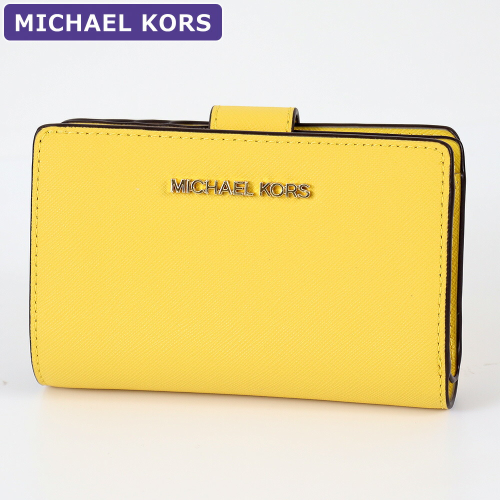 マイケルコース MICHAEL KORS 財布 二つ折り財布 35F7GTVF2L DAISYYELLOW IDウィンドウ アウトレット レディース ウォレット 新作